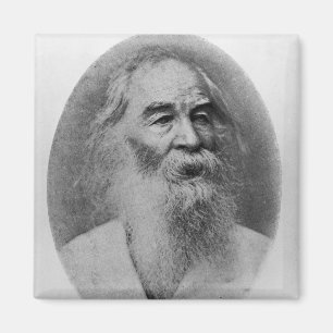 Walt Whitman, im Jahre 1889 fotografiert Magnet