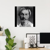 Walt Whitman "Insult the Soul" Weisheitsdoster Poster (Heimbüro)