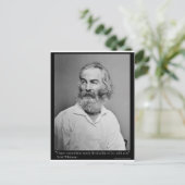 Walt Whitman Joy with You Liebe Quote Tasse T-Shir Postkarte (Stehend Vorderseite)