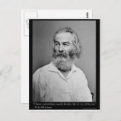 Walt Whitman Joy with You Liebe Quote Tasse T-Shir Postkarte (Vorne/Hinten)