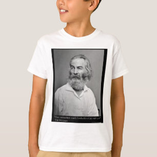 Walt Whitman Joy with You Liebe Quote Tasse T-Shir T-Shirt