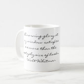 Walt Whitman Kaffeetasse (Vorderseite Links)