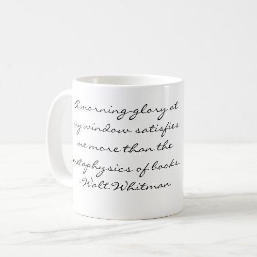 Walt Whitman Kaffeetasse (Vorderseite Links)