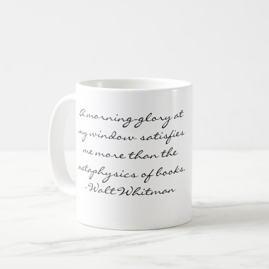 Walt Whitman Kaffeetasse (Vorderseite Links)