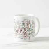 Walt Whitman Lied von mich - Blätter der Kaffeetasse (VorderseiteRechts)