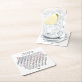 Walt Whitman Poesie elegant Rechteckiger Pappuntersetzer (Vor Ort)