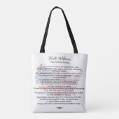 Walt Whitman Poesie elegant Tasche (Rückseite)