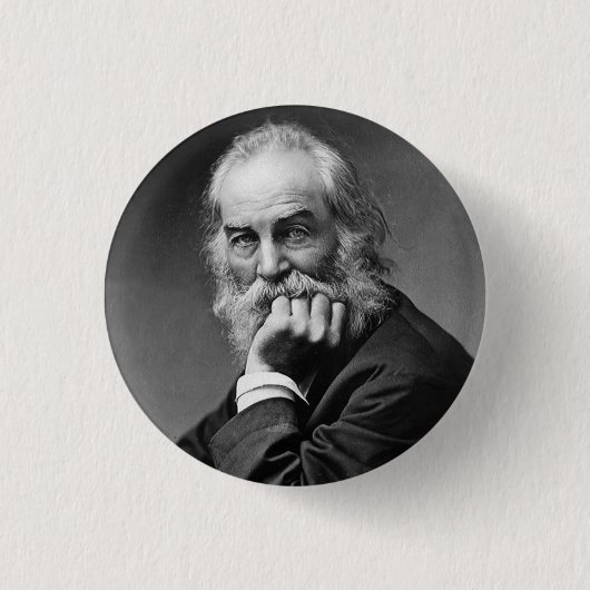 Walt Whitman Portrait Button (Vorderseite)
