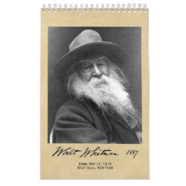 Walt Whitman Portraits und Gedichte Kalender