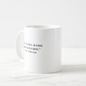 Walt Whitman Positives Zitat Kaffeetasse (Vorderseite Links)
