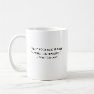 Walt Whitman Positives Zitat Kaffeetasse