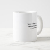 Walt Whitman Positives Zitat Kaffeetasse Jumbo-Tasse (Vorderseite Rechts)