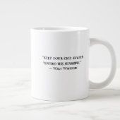 Walt Whitman Positives Zitat Kaffeetasse Jumbo-Tasse (Rechts)
