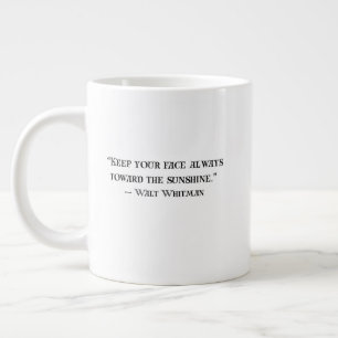 Walt Whitman Positives Zitat Kaffeetasse Jumbo-Tasse