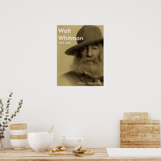 Walt Whitman Poster (Küche)