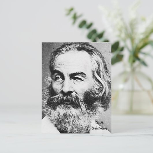 Walt Whitman Postkarte (Stehend Vorderseite)