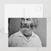 Walt Whitman Postkarte (Vorne/Hinten)