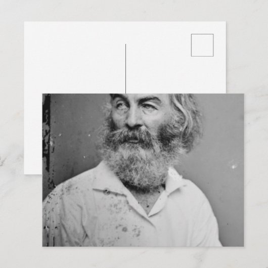 Walt Whitman Postkarte (Vorne/Hinten)