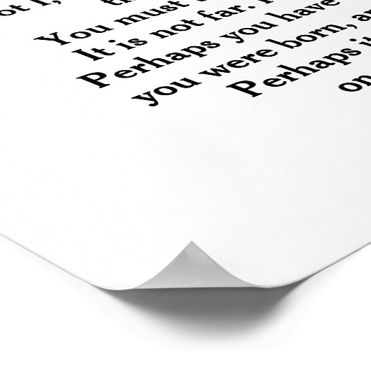 Walt Whitman Quote - die Straße, auf der wir reise Poster (Ecke)