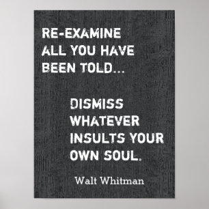Walt Whitman Quote - Kunstdruck #2 Poster