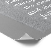 Walt Whitman quote - Kunstdruck Poster (Ecke)