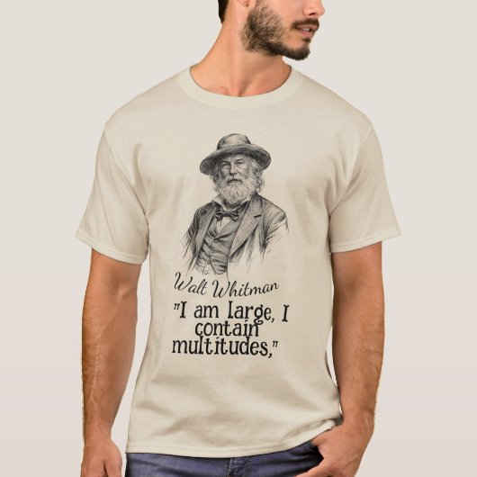 Walt Whitman quote T-Shirt (Vorderseite)