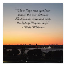 Walt Whitman Sunset Poetquote