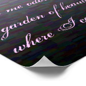 Walt Whitman Tulips Painting Poster (Ecke)