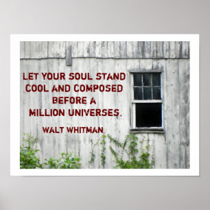 Walt Whitman Zitat - Poster