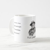 Walt Whitman Zitate fürs Leben Kaffeetasse (Vorderseite Links)