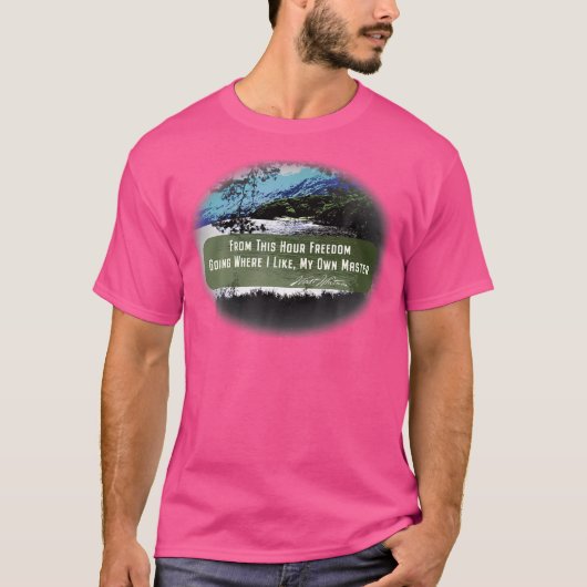 Walt Whitman zitiert zur Freiheit T-Shirt (Vorderseite)