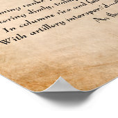 Walt Whitman Zivil War Gedicht Poster (Ecke)