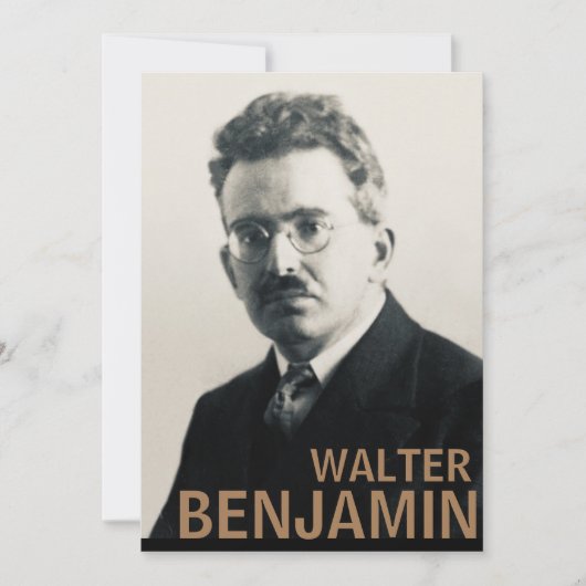 Walter Benjamin Einladung (Vorderseite)