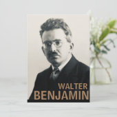 Walter Benjamin Einladung (Stehend Vorderseite)