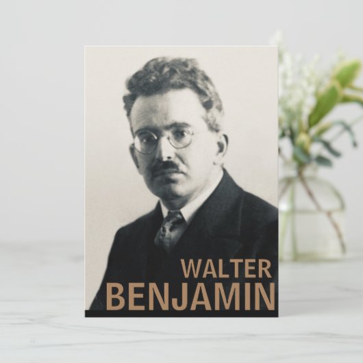 Walter Benjamin Einladung (Stehend Vorderseite)