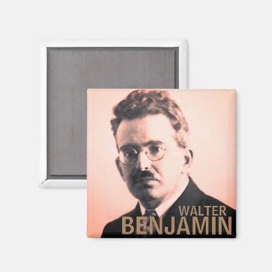 Walter Benjamin Magnet (Vorderseite/Rückseite)