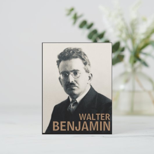 Walter Benjamin Postkarte (Stehend Vorderseite)