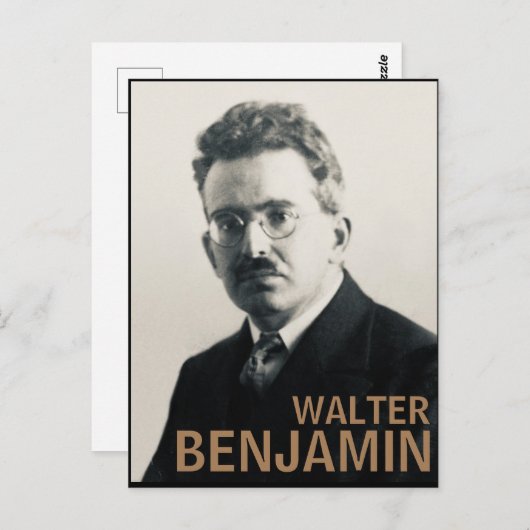 Walter Benjamin Postkarte (Vorne/Hinten)