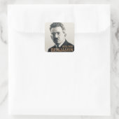 Walter Benjamin Quadratischer Aufkleber (Tasche)