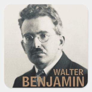 Walter Benjamin Quadratischer Aufkleber