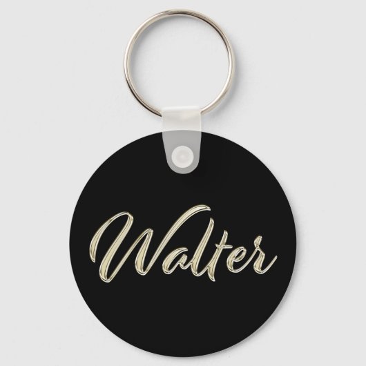 Walter Button Name Schlüsselanhänger (Vorderseite)