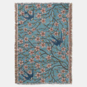 Walter Crane Almond Blossom & Swallow Decke (Vorderseite Vertikal)