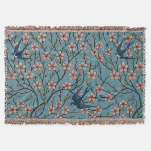 Walter Crane Almond Blossom & Swallow Decke