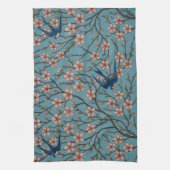 Walter Crane Almond Blossom & Swallow Geschirrtuch (Vertikal)