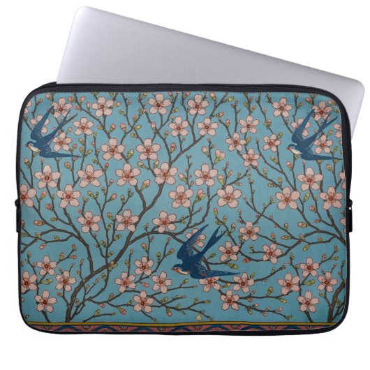 Walter Crane Almond Blossom & Swallow Laptopschutzhülle (Vorderseite)