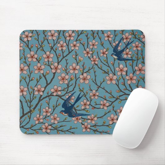 Walter Crane Almond Blossom & Swallow Mousepad (Mit Mouse)