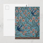Walter Crane Almond Blossom & Swallow Postkarte (Vorne/Hinten)