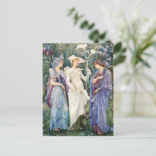 Walter Crane: Anzeichen des Frühlings Postkarte (Stehend Vorderseite)