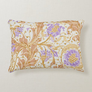 Walter Crane Arts and Crafts Kunst Purple Floral A Dekokissen
