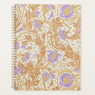 Walter Crane Arts and Crafts Purple Blumenkunst Planer